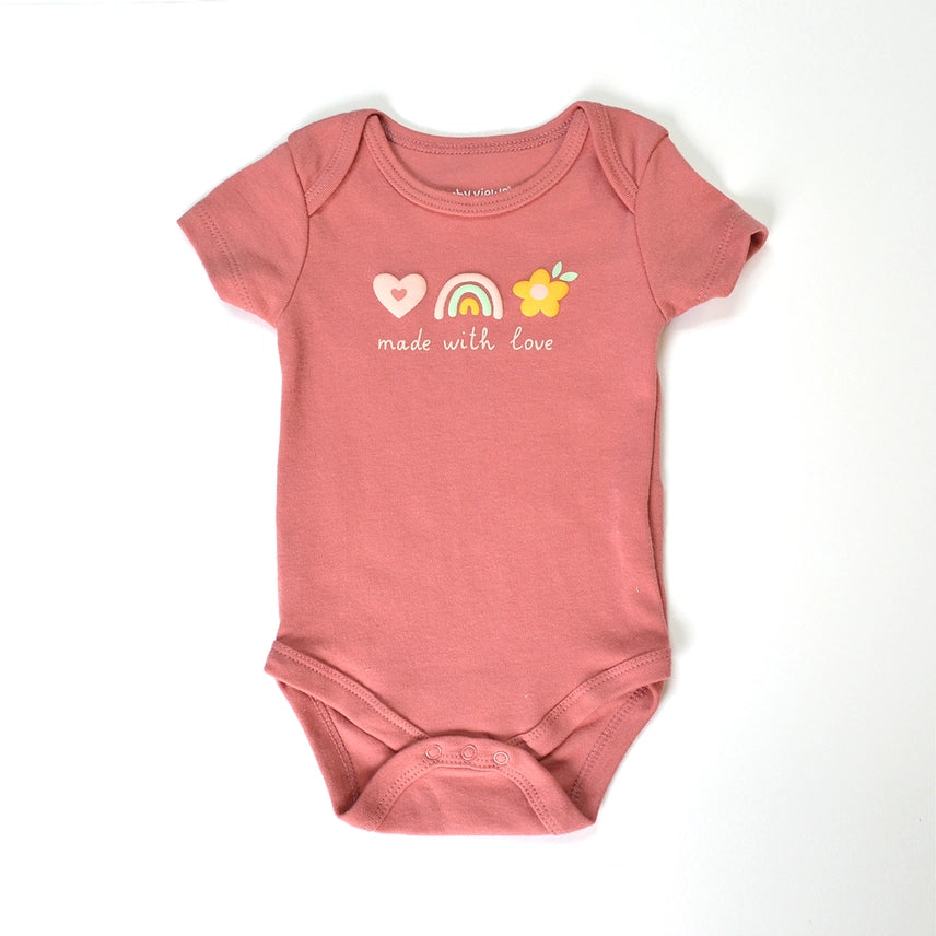 Pack of 3 Made with Love Bodysuits