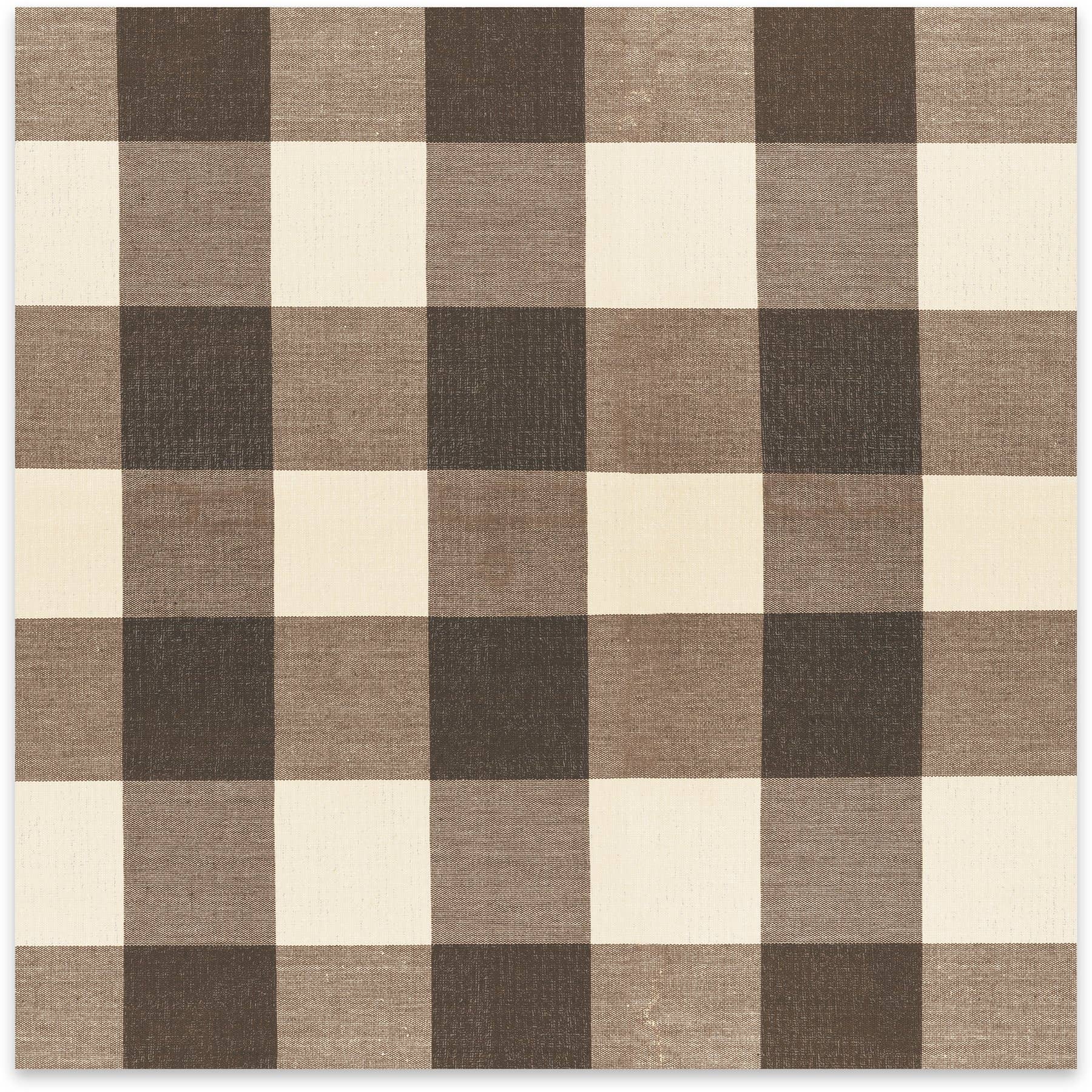 Brown Buffalo Check Paper Table Runner