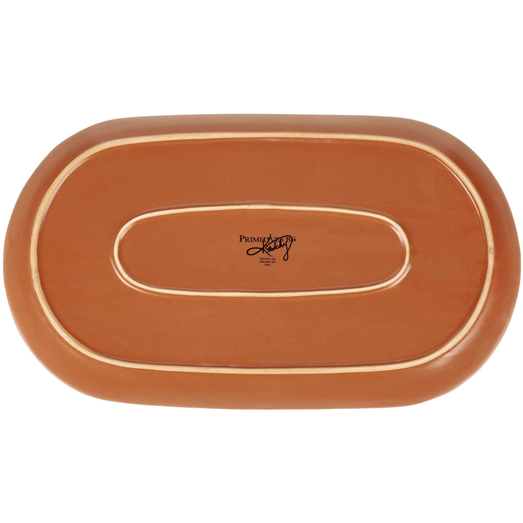 Fall Leaves Oval Platter