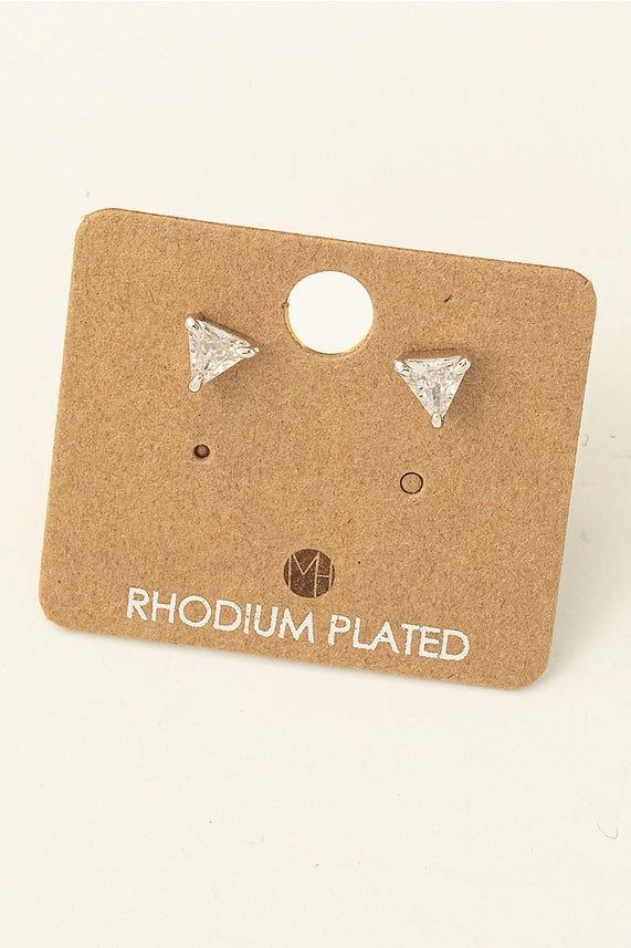 Mini Triangle Stud Earrings
