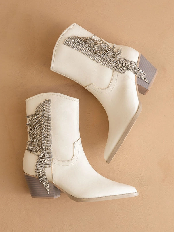 Rhinestone Fringe Cowboy Boot