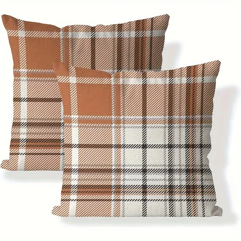 Autumn Plaid Pillows