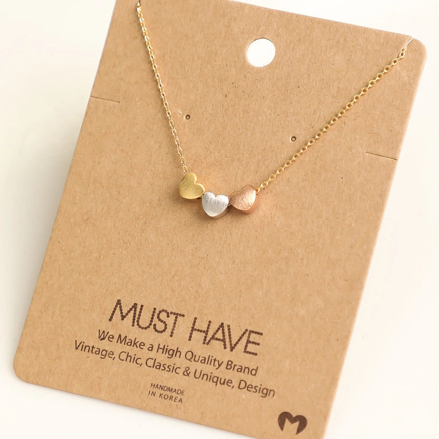 3 Heart Necklace