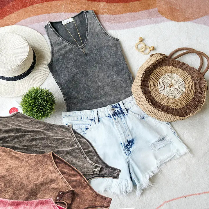 Mineral Washed Bodysuit