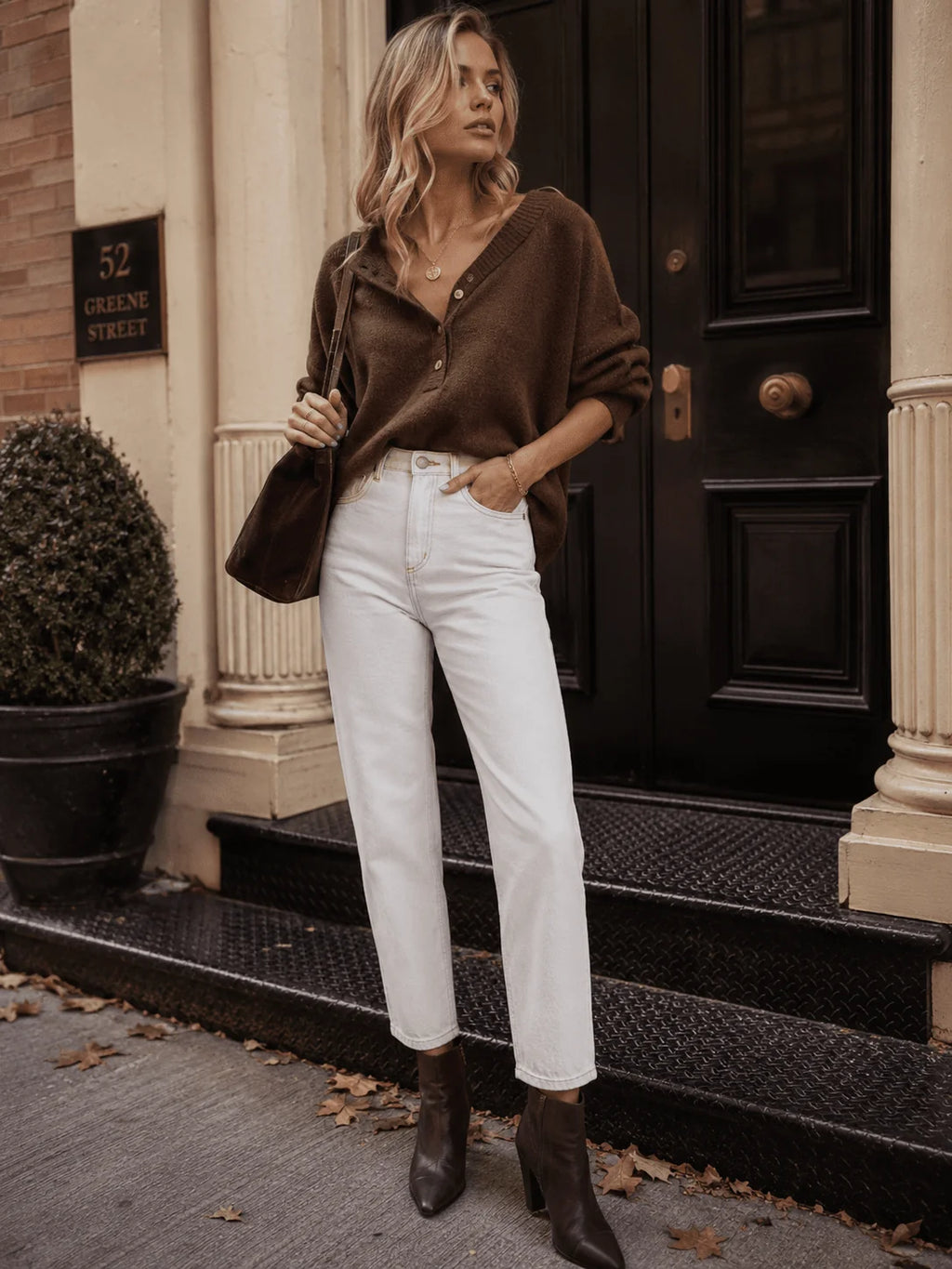 Washed Straight Leg Jeans
