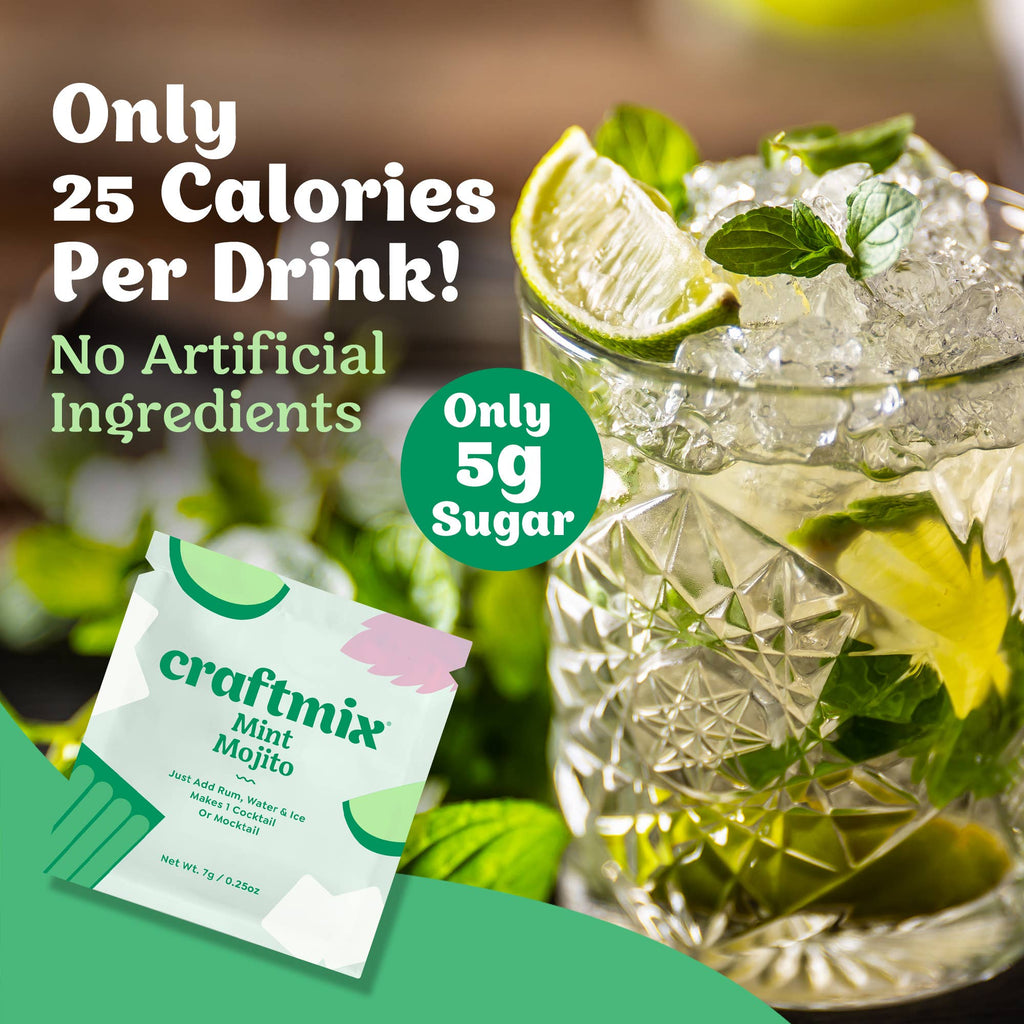 Mint Mojito Cocktail / Mocktail Mixer - 6 Servings