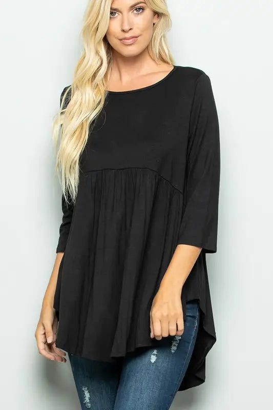 Black Babydoll Top