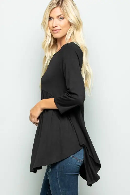 Black Babydoll Top