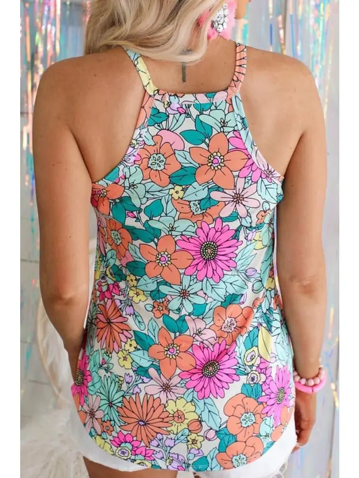 Floral Print Tank Top